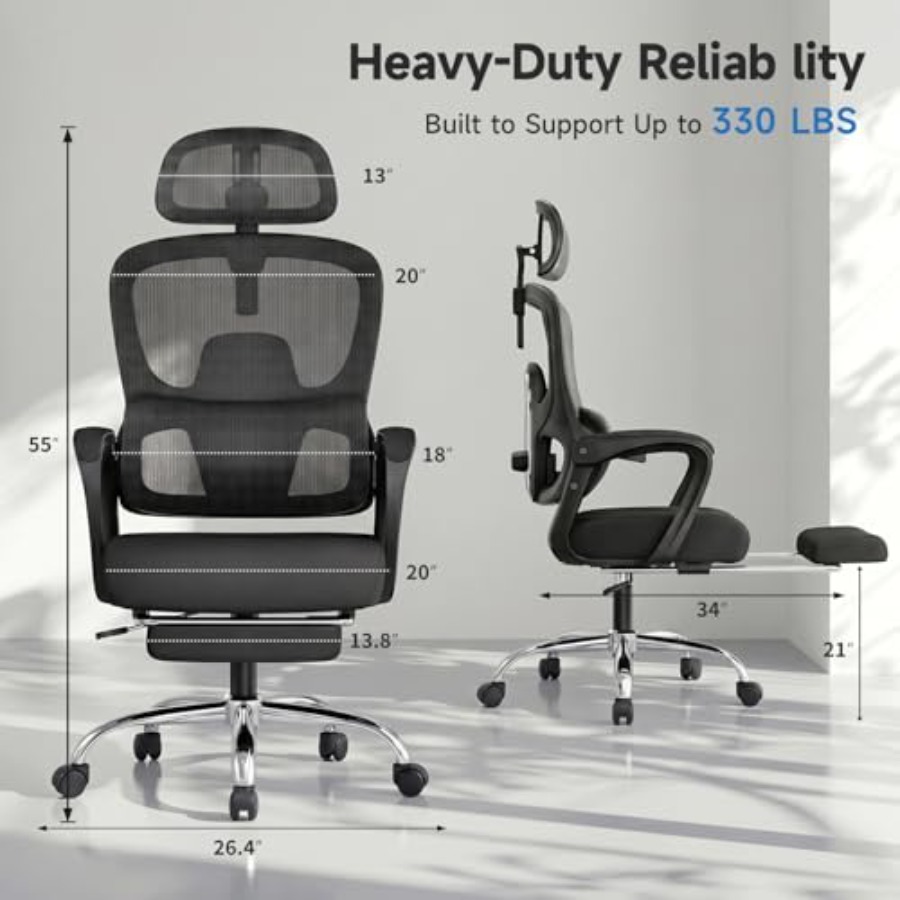 Ergonomic Office Chair with Fo - Ergonomic Office Chair 评论和价格