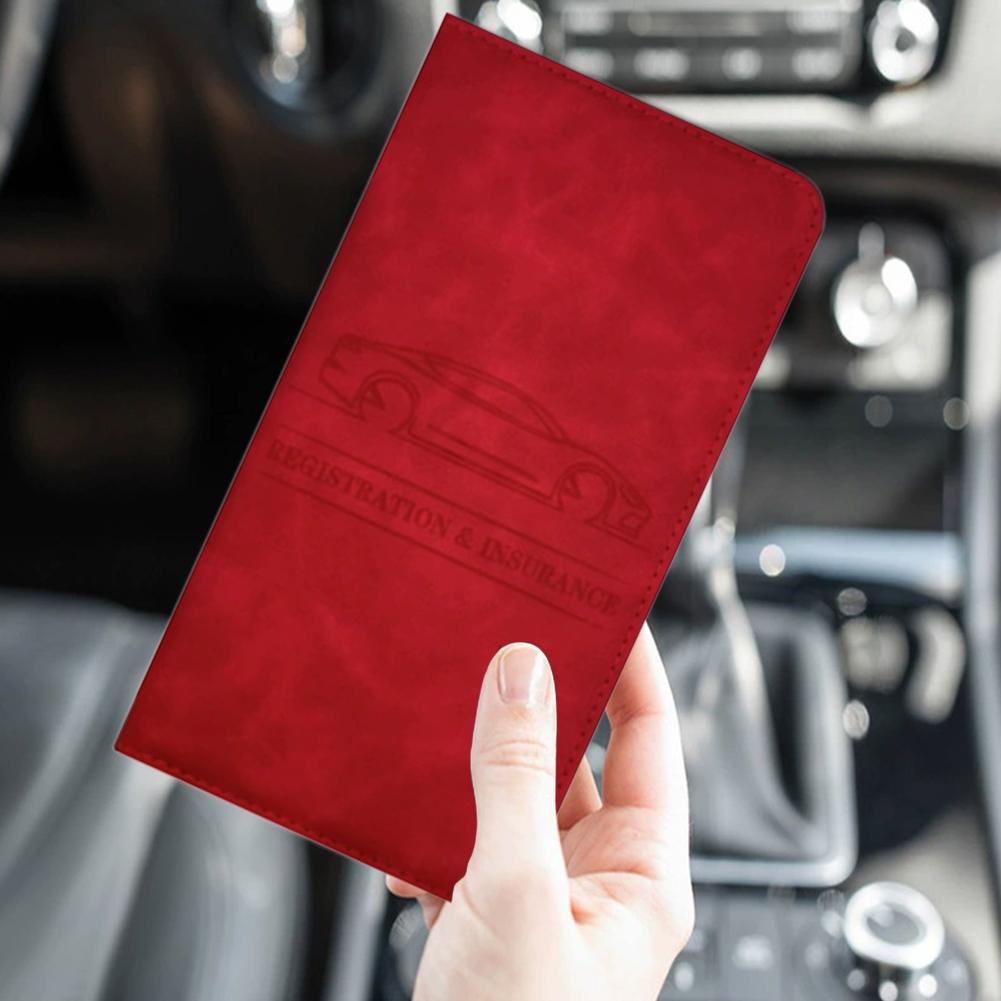 PU Leather Car Registration In - Document Holder Stand 评论和价格