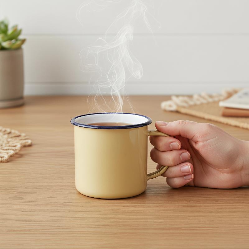 Durable Enamel Drinking Mugs C - Home Office Logo 评论和价格