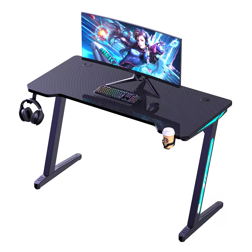 *Z Shape Gaming Desk 47 in Com - Home Office Work Table 评论和价格