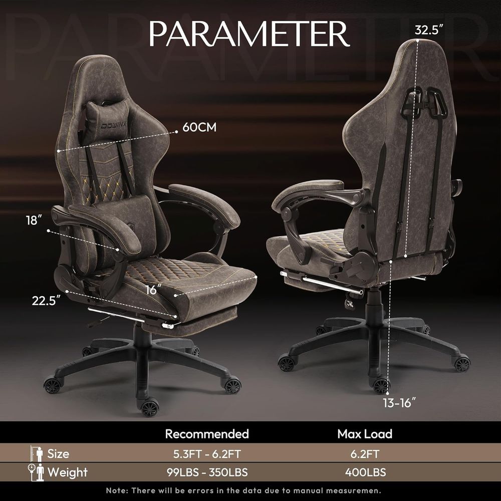 Big & Tall Vintage Gaming Chai - Ergonomic Office Chair 评论和价格