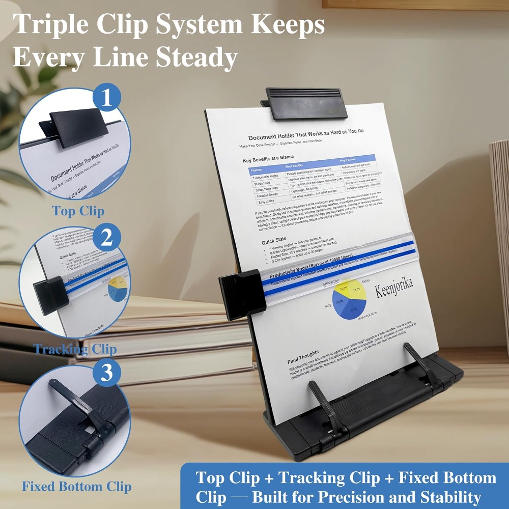 Adjustable 7-Position Desktop  - Document Holder Stand 评论和价格